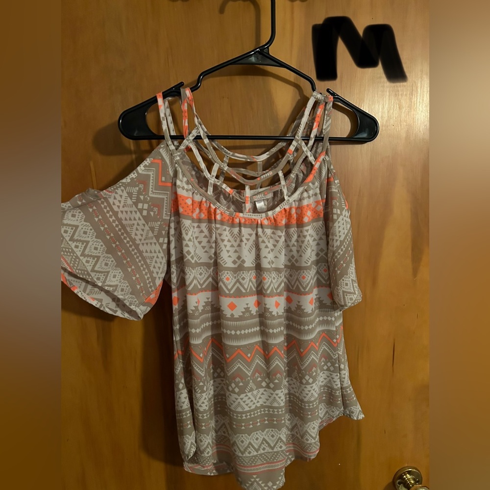 Cold shoulder blouse